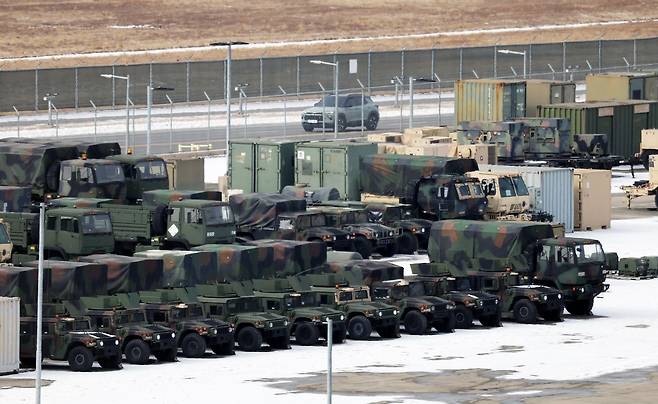 26일 경기도 평택시 주한미군기지 캠프 험프리스의 모습. 연합뉴스