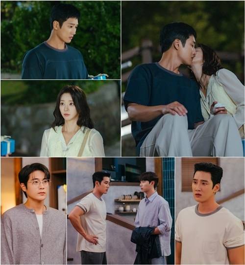 ‘스프링 피버’ 안보현-이주빈, 본격 로맨스 시작? ‘기습 볼뽀뽀’