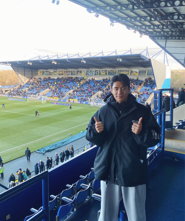 전진우. 사진=옥스포드 유나이티드 SNS