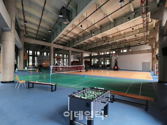 넷이즈게임즈 항저우 캠퍼스 체육관(사진=안유리 기자)