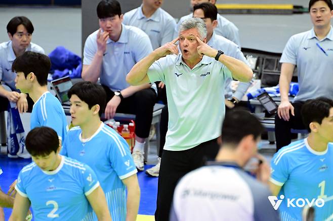 헤난 달 조토 대한항공 감독. (KOVO 제공)