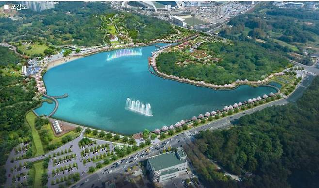 광주 중앙근린공원 국가도시공원 조감도. 광주시 제공