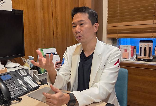 뉴헤어 성형외과 김진오 원장(대한성형외과의사회 공보이사·대한레이저피부모발학회 수석탈모분과위원장)​/사진=​이해림 기자