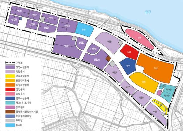 김포한강시네폴리스 일반산업단지 토지이용계획도. 김포시 제공