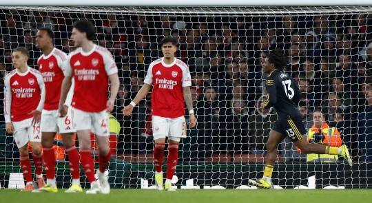 골세리머니를 펼치는 파트리크 도르구. 사진[EPA=연합뉴스]