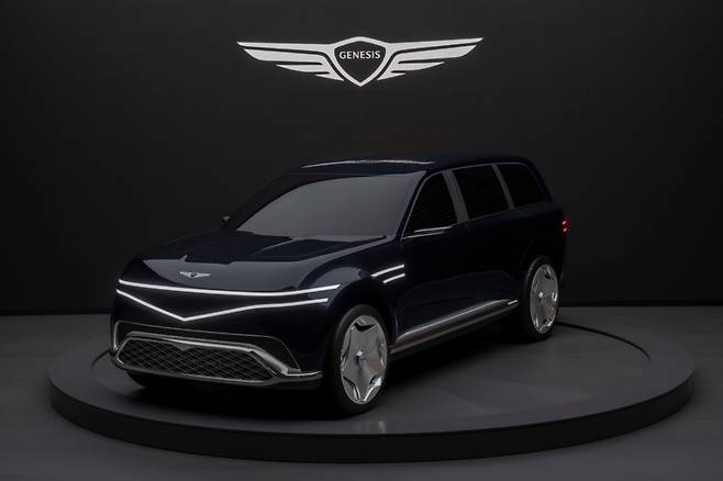 제네시스 초대형 전동화 SUV '네오룬' 콘셉트(GV90) 외관/사진= 제네시스 제공
