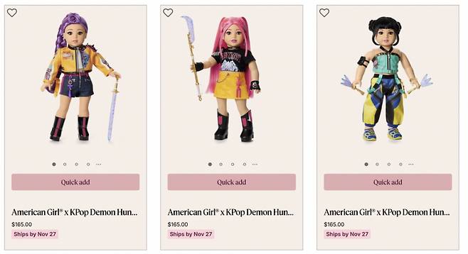 /사진=아메리칸 걸 사이트 갈무리