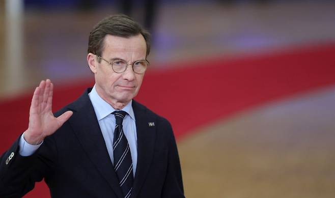 울프 크리스테르손 스웨덴 총리. 연합뉴스