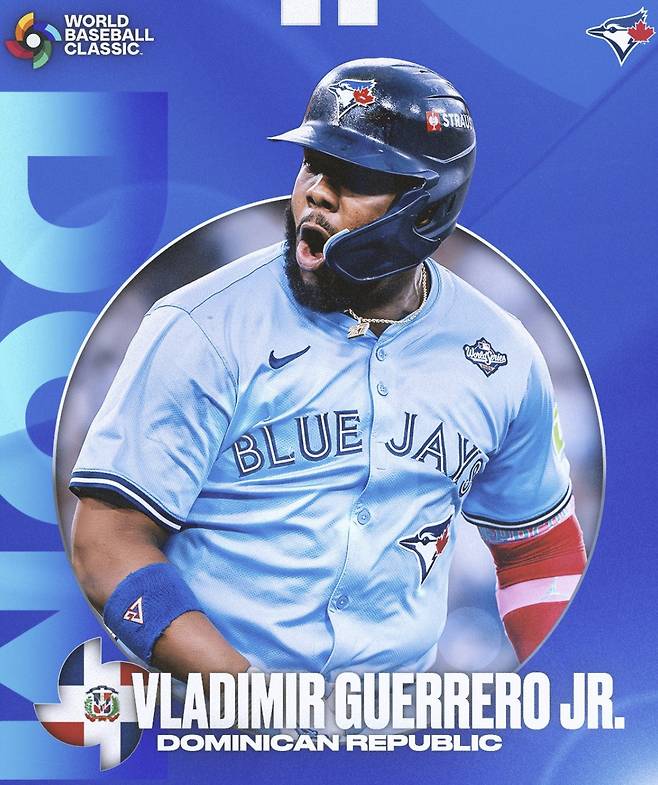 블라디미르 게레로 주니어가 생애 첫 WBC 출전을 하게 됐다. 사진=토론토 블루제이스 공식 X 계정