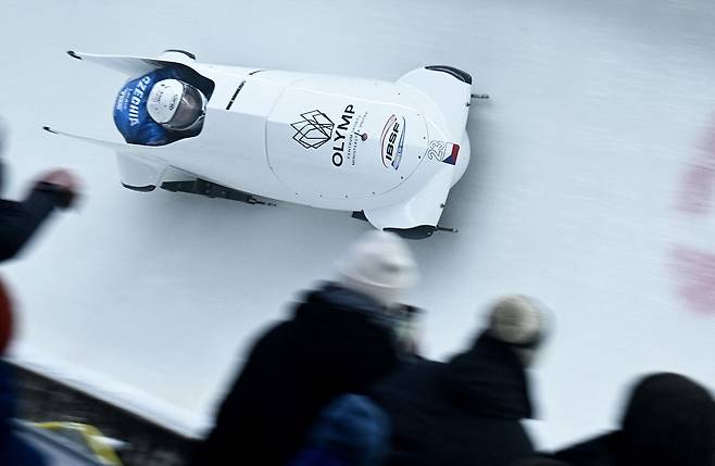 얼음 위 F1으로 불리는 동계올림픽 대표 종목 봅슬레이. 로이터=연합뉴스