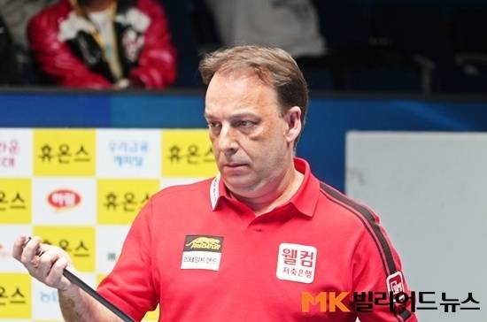 “3대회 연속 우승 정조준” 산체스, 애버 3.214 앞세워 32강 진출 [웰컴저축銀PBA]