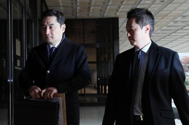 유튜브 채널 '가로세로연구소'의 강용석 변호사, 김세의 대표. 연합뉴스