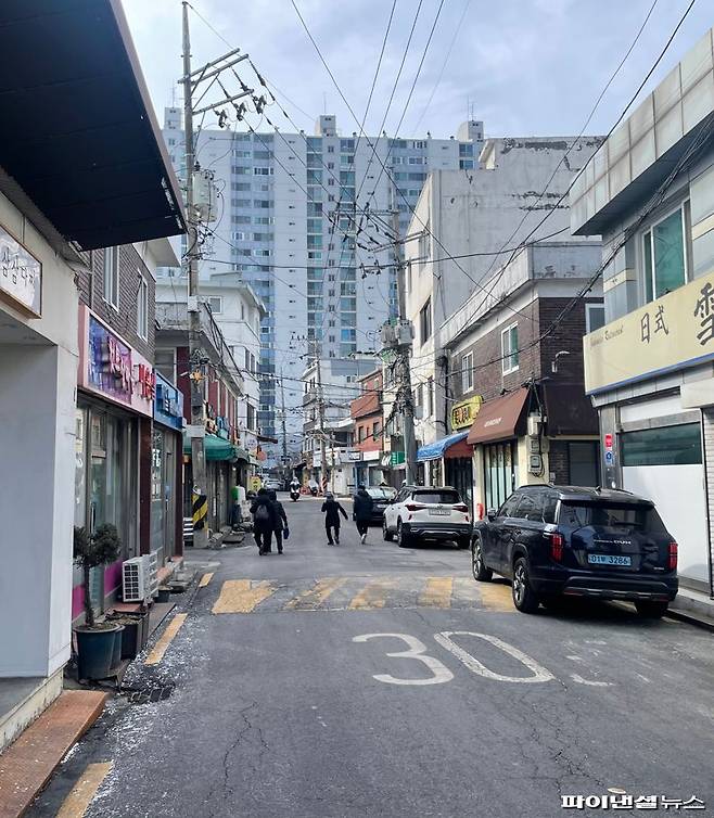 30일 서울 용산 용산국제업무지구 인근 거리. 사진=권준호 기자