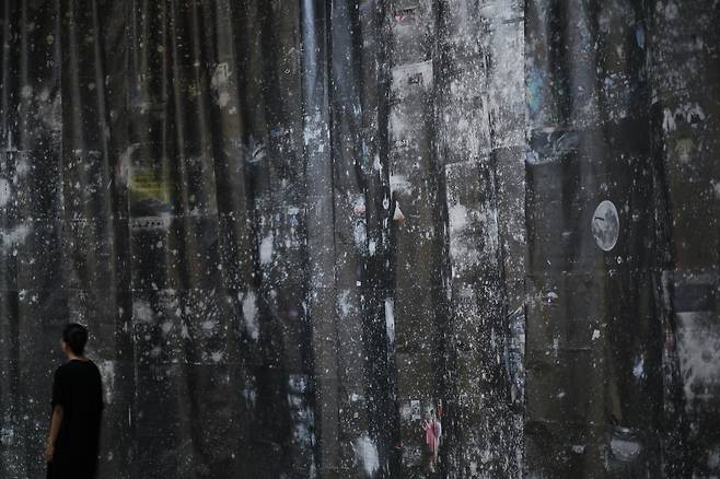 Drawings on newspaper, 2022