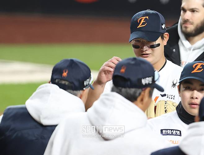 ▲ 김경문 감독 김서현 ⓒ곽혜미 기자