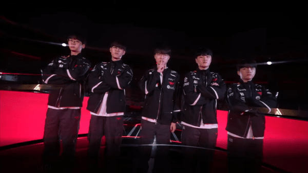 31일 종로구 치지직 롤파크에서 '2026 LCK컵' 3주 차 슈퍼위크 토요일 경기 1세트 T1과 DK(디플러스 기아) T1이 1승으로 기선 제압. (T1&DK(디플러스 기아) =1:0). /사진=네이버 치지직 라이브영상 캡처