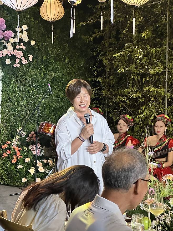 박세리 감독과 함께 한 패밀리 디너 가든 파티 / 사진=권효정 여행+ 기자