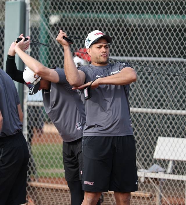 미국 애리조나 스프링캠프에서 맹훈련 중인 치리노스. 사진=LG 제공