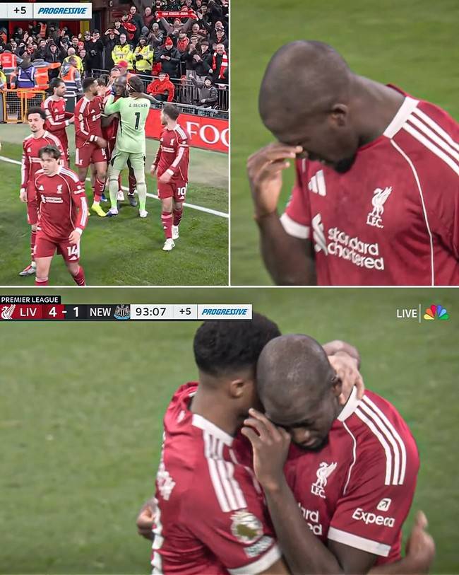 세상을 떠난 아버지에게 바치는 골...리버풀 코나테, 득점 직후 눈물 매우 힘든 시간이었다