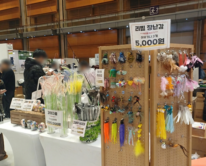 지난달 16일 삼성 코엑스 전시장에서 열린 2026 가낳지모 캣페어 현장. 방예별 인턴기자.