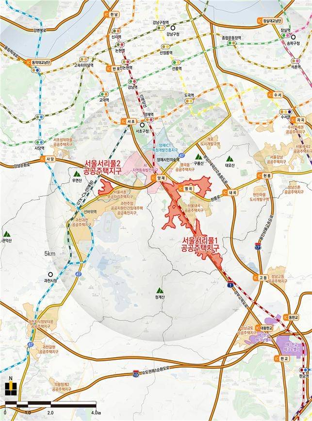 서리풀지구 위치도. [국토교통부 제공]