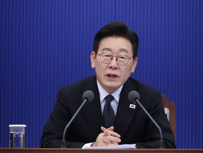 이재명 대통령이 29일 청와대에서 열린 수석보좌관회의에서 발언하고 있다. 2026.1.29 연합뉴스