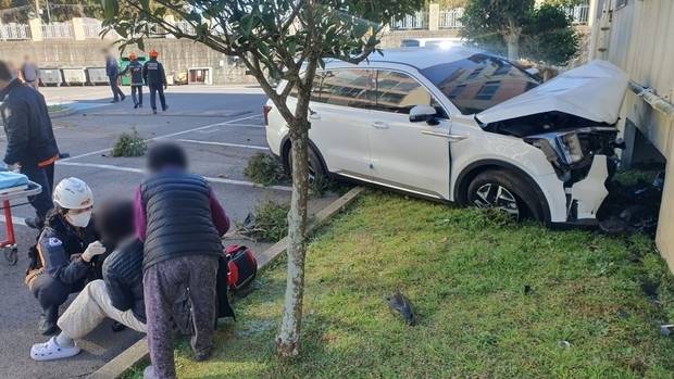 당시 사고 현장. 제주도소방안전본부 제공