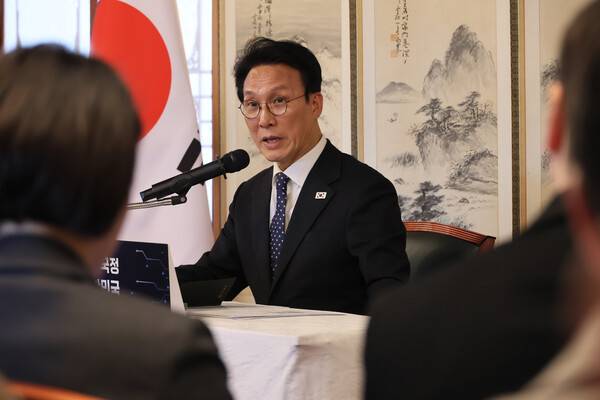 김민석 국무총리가 2일 서울 종로구 삼청동 총리공관에서 열린 출입기자단 간담회에서 발언하고 있다. 2026.2.2. 연합뉴스