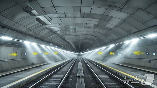 배재대 철도건설공학과 워터커튼 개념도 (배재대 제공.재판매 및 DB금지)/뉴스1