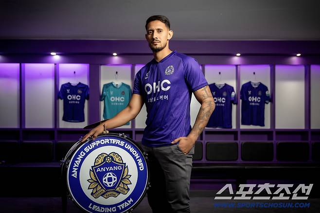 플라멩구 유스 출신 안양 공격수 엘쿠라노. 사진=FC안양