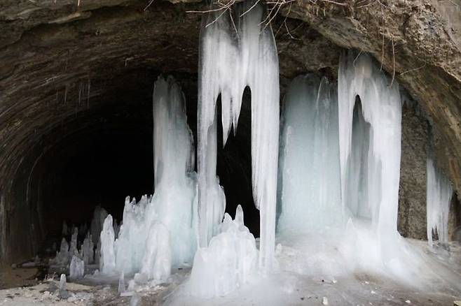 역고드름. 경기도 제공