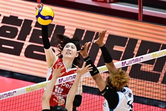 이번 시즌 총보수 7억7500만 원을 받는 박정아. 한국배구연맹(KOVO) 제공