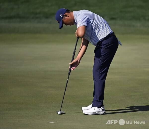 2026년부터 미국프로골프(PGA) 투어에서 LIV 골프로 이적하는 안병훈 프로. 사진은 2025년 대회 때 모습이다. 사진제공=ⓒAFPBBNews = News1 (사진을 무단으로 사용하지 마십시오.)