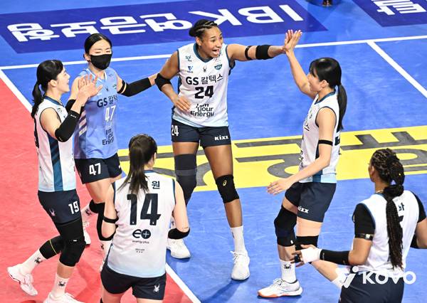 GS칼텍스가 IBK에 승리를 거뒀다. 사진 제공= KOVO
