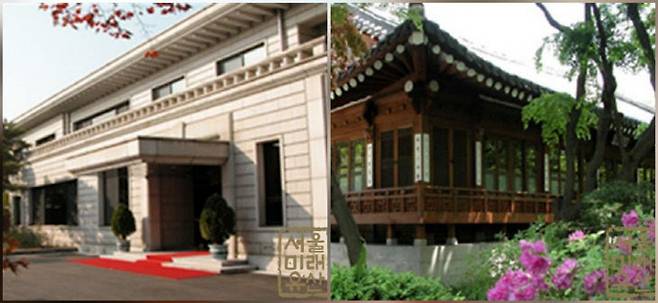 국무총리 삼청동 공관의 본관(좌)과 삼청당(우) 모습. 사진=총리실 제공.