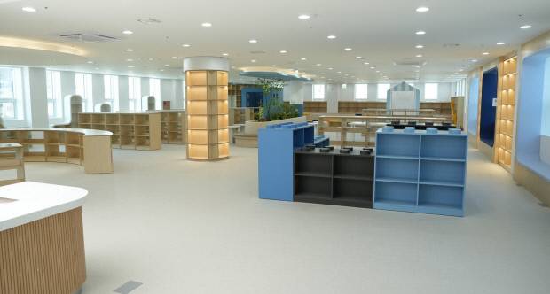 생활밀착형 복합시설인 빛가람 꿈자람센터가 오는 6일 개관식을 열고 운영에 들어간다. 사진은 개관 예정인 빛가람 꿈자람센터 내부 모습. 나주시 제공