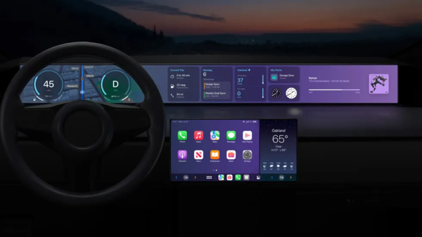애플의 차세대 차량용 인포테인먼트 시스템 카플레이 울트라(CarPlay Ultra). APPLE 제공