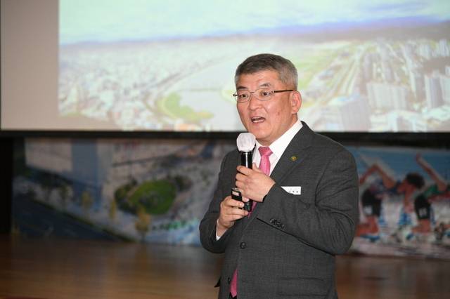 예천군이 3일 오후 군청 5층 대강당에서 언론인 간담회를 갖고 있다. 예천군 제공