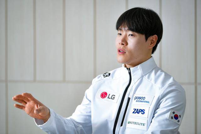 2026 밀라노·코르티나 담페초 동계올림픽에 출전하는 스켈레톤 국가대표 정승기가 최근 강원 평창동계훈련센터에서 본보와 인터뷰를 하고 있다. 평창=임지훈 인턴기자