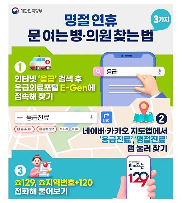 평택시 설 연휴 비상진료 안내문. [사진=평택시]