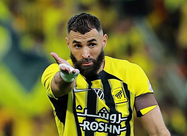 알이티하드 소속 당시 카림 벤제마. 로이터연합뉴스