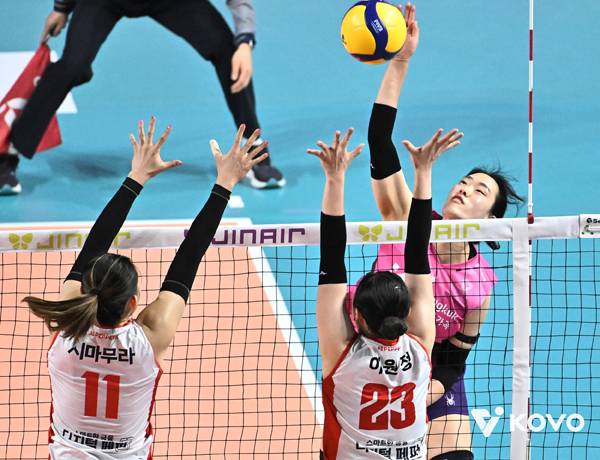 최은지는 요시하라 감독의 시스템에 녹아들면서 좋은 모습 보여주고 있다. 사진 제공= KOVO