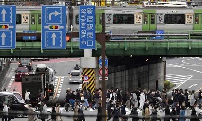 일본 도쿄 신주쿠 풍경. EPA연합뉴스