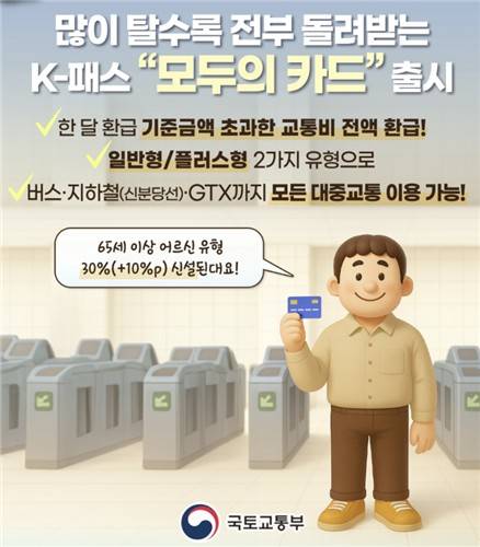 K-패스 모두의 카드 [국토교통부 제공. 재판매 및 DB 금지]