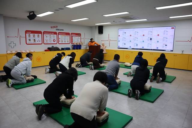스포츠 안전교육 실습 모습. 경상북도장애인체육회 제공