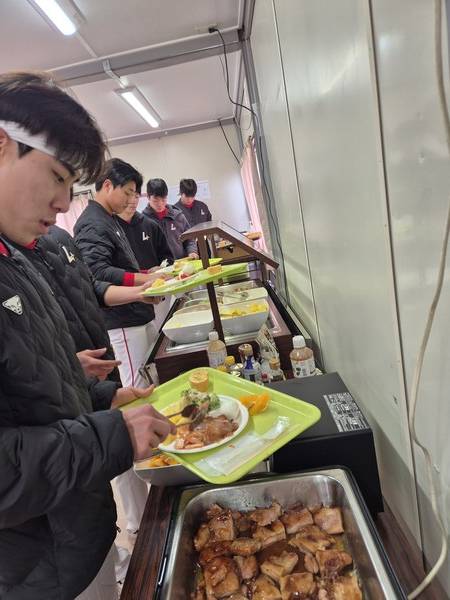 SSG 퓨처스 캠프 식단(사진=SSG)