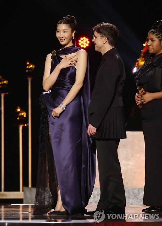 제68회 그래미 어워즈 참석한 이재_[AFP=연합뉴스. 재판매 및 DB 금지]