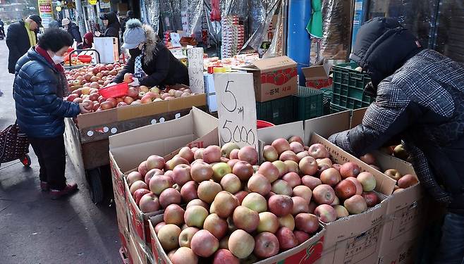 서울 청량리 청과물시장 모습. 뉴스1