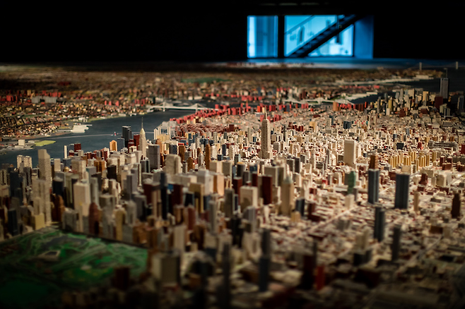 미국 뉴욕 퀸즈 박물관에 전시된 뉴욕 도시 모형. <출처=퀸즈 박물관>