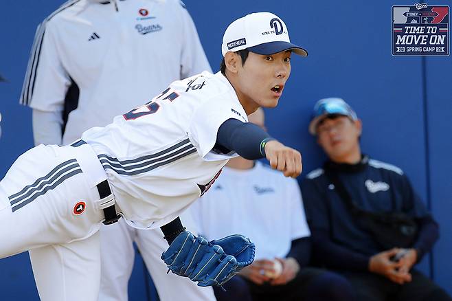▲ 지난해 얻은 자신감과 경험을 바탕으로 올 시즌 더 큰 성장이 기대되는 윤태호 ⓒ두산베어스